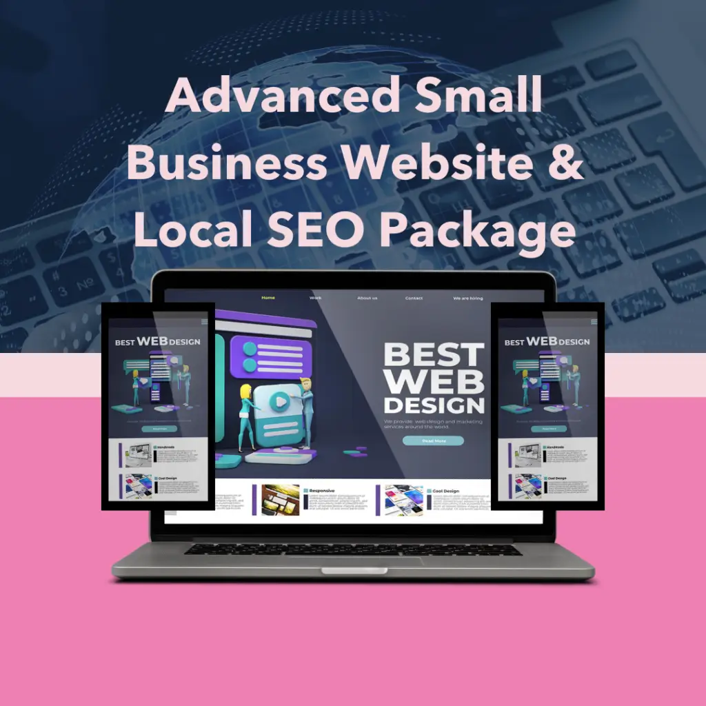 Advanced Small Business Website & Local SEO Package – 4-Page Website, GMB Optimization, Digital Business Cards