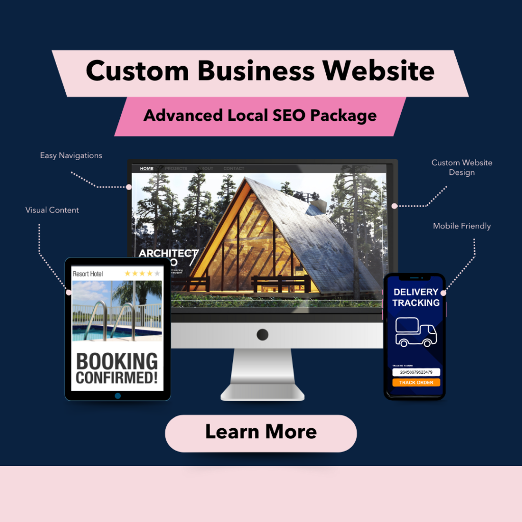 Custom Business Website & Advanced Local SEO Package – Multi-Page Website, GMB Optimization, Premium Digital Tools